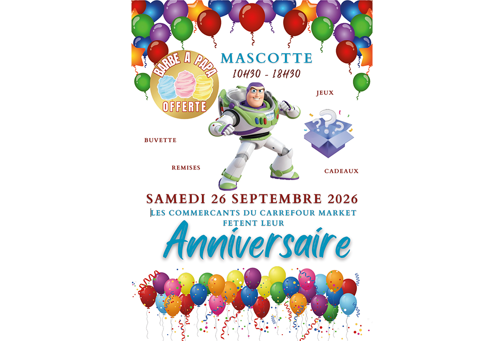Anniersaire carrefour market